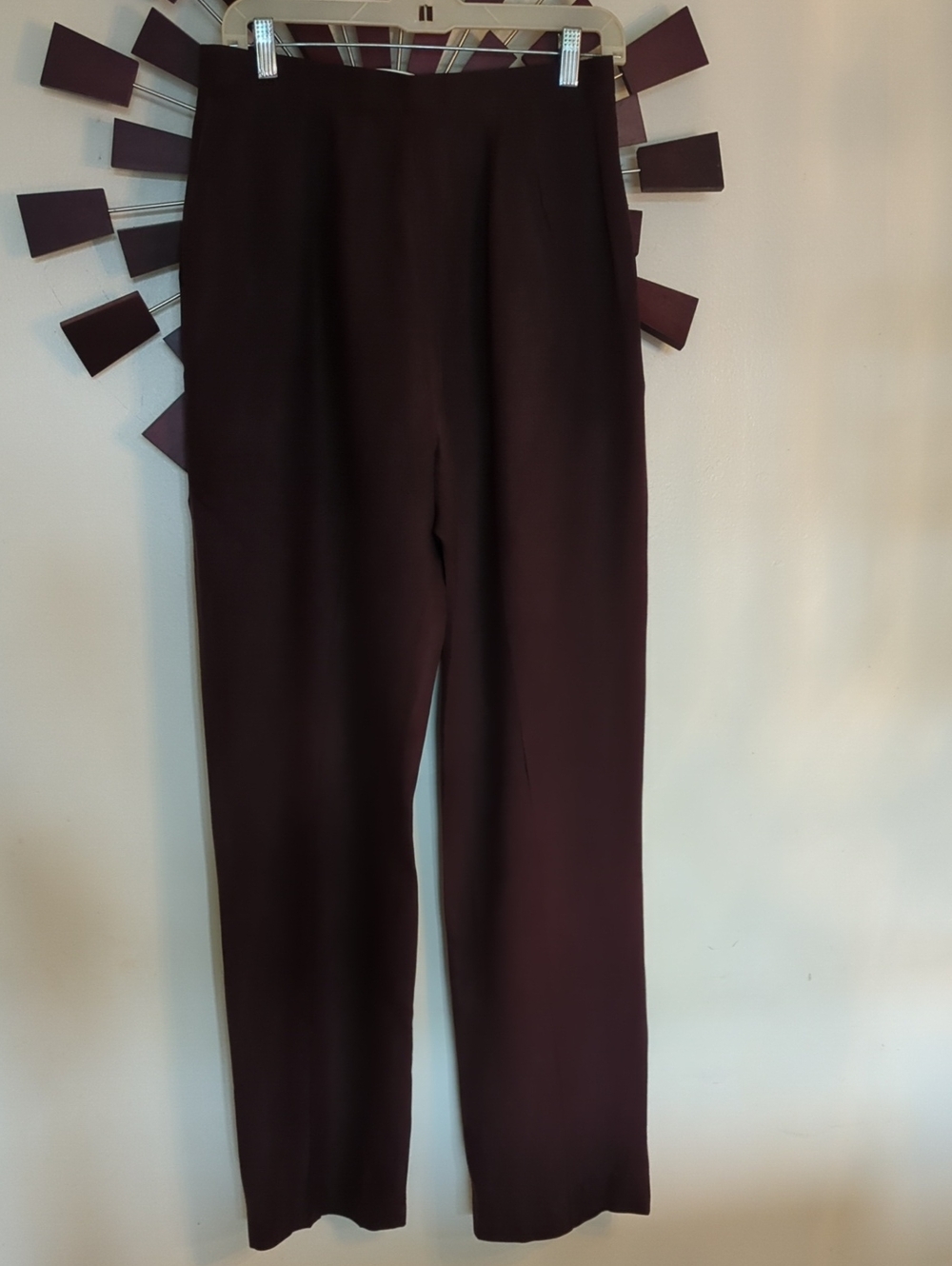Finity Brawn Straight-Leg Pull-On Trousers , Size 10
